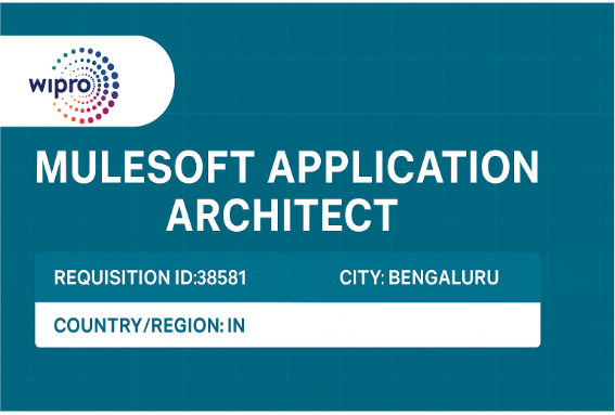 Wipro Hiring Mulesoft Application Architect in Bengaluru | 8+ Yrs Experience | Apply Now – Requisition ID 38581