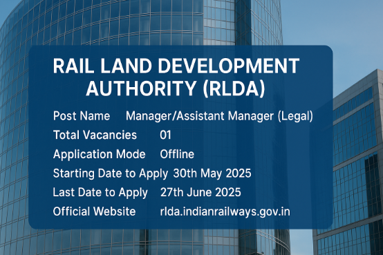 RLDA Recruitment 2025: Apply Offline for Manager/Assistant Manager (Legal) Post – Eligibility, Salary, and Application Process