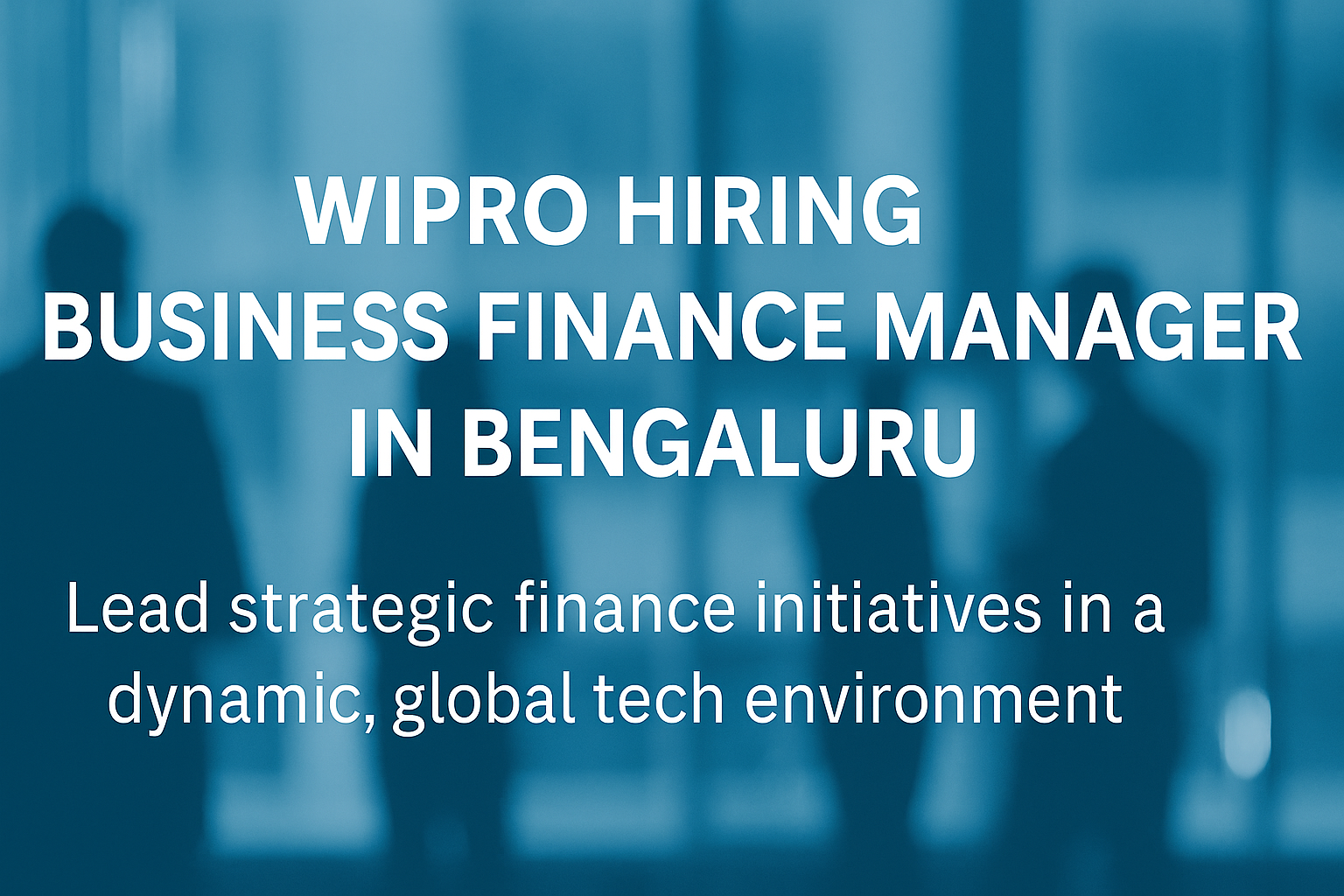 Wipro Hiring in Bangalore – Finance Manager Job Open Now