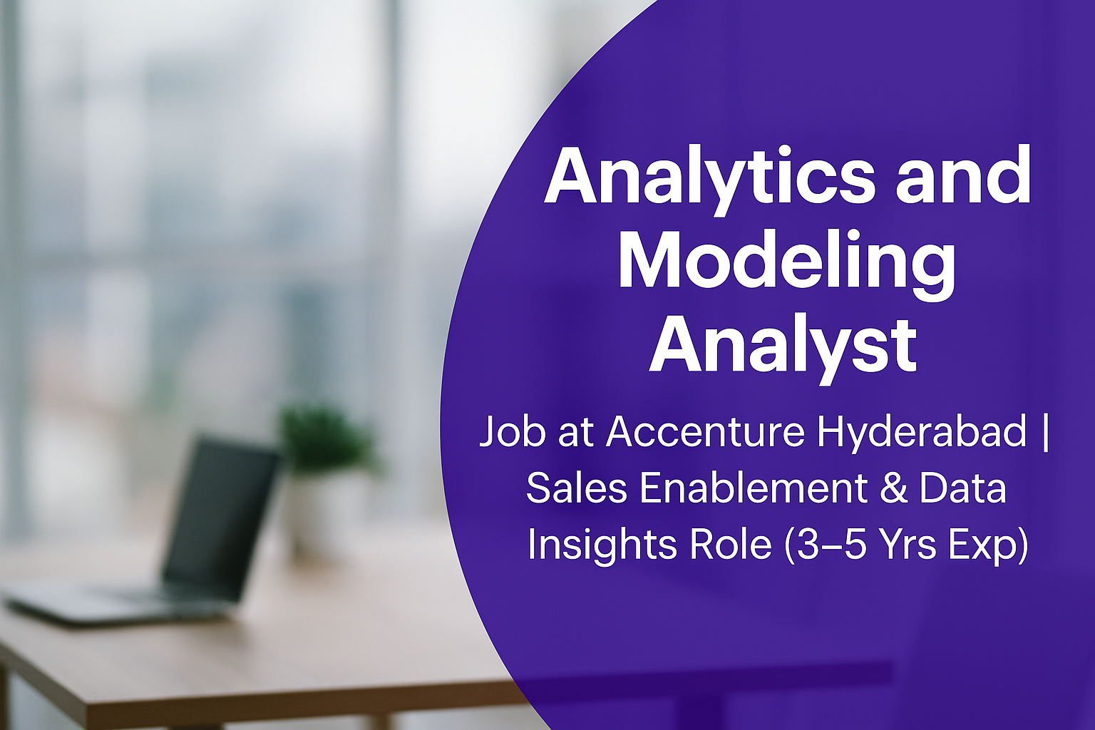 "Join Accenture as Analytics and Modeling Analyst in Hyderabad – 3-5 Yrs Exp | Sales Insights & Reporting Role"