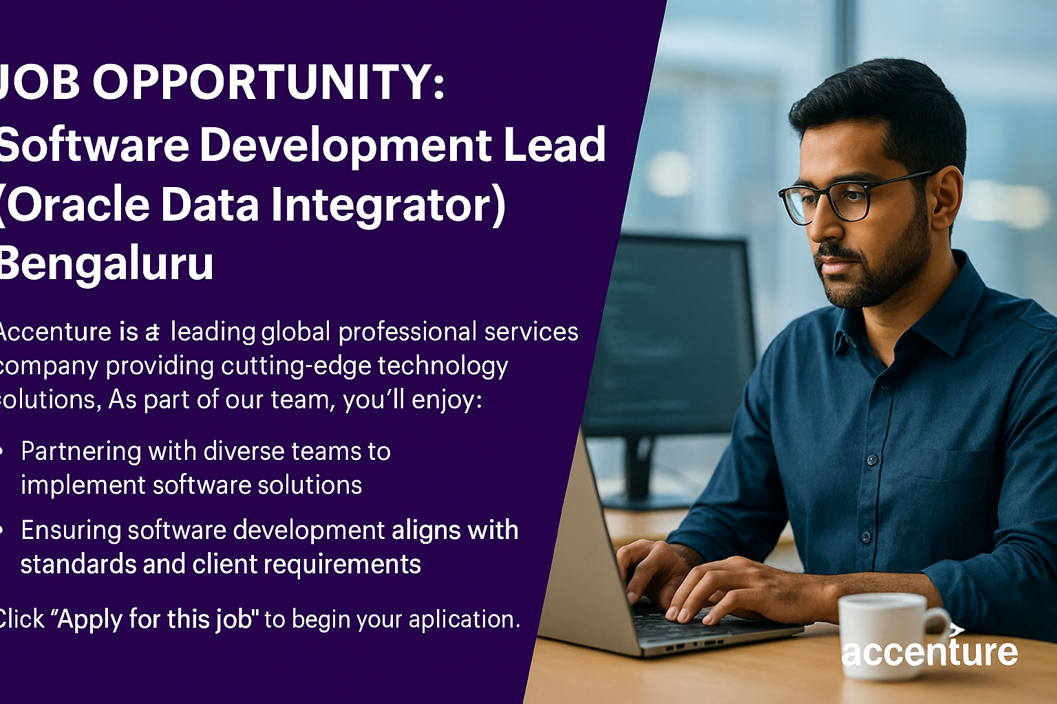 Oracle Data Integrator (ODI) Lead Developer Jobs in Bengaluru – Apply Now at Accenture