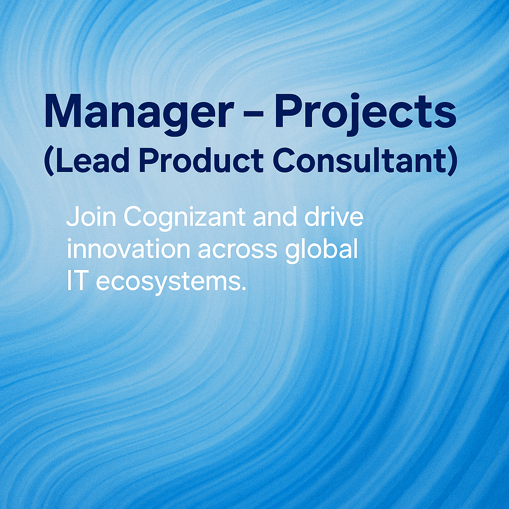 Cognizant Hiring Manager – Projects | Mendix, PLM, Azure, AWS Experience Required